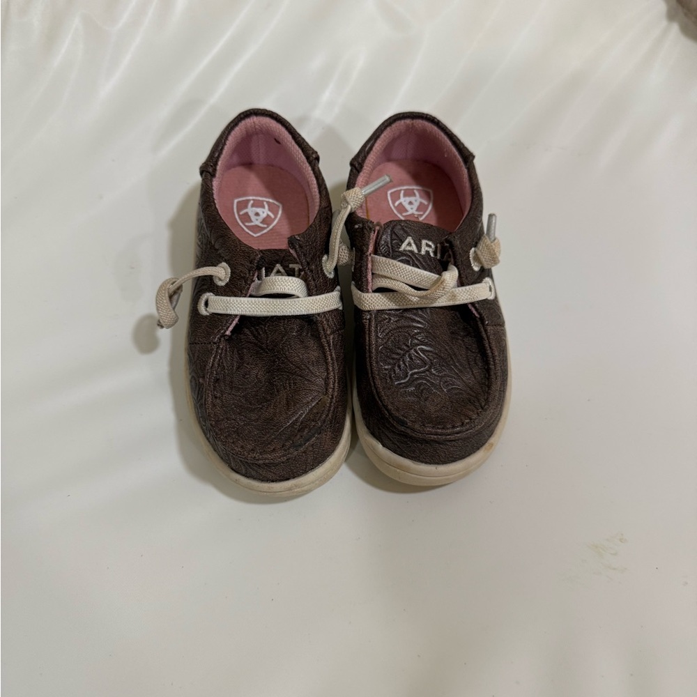Ariat lil stompers toddler 4 floral slip on shoes